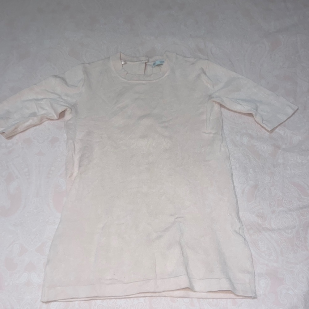 Zara Knit Short sleeve sweater